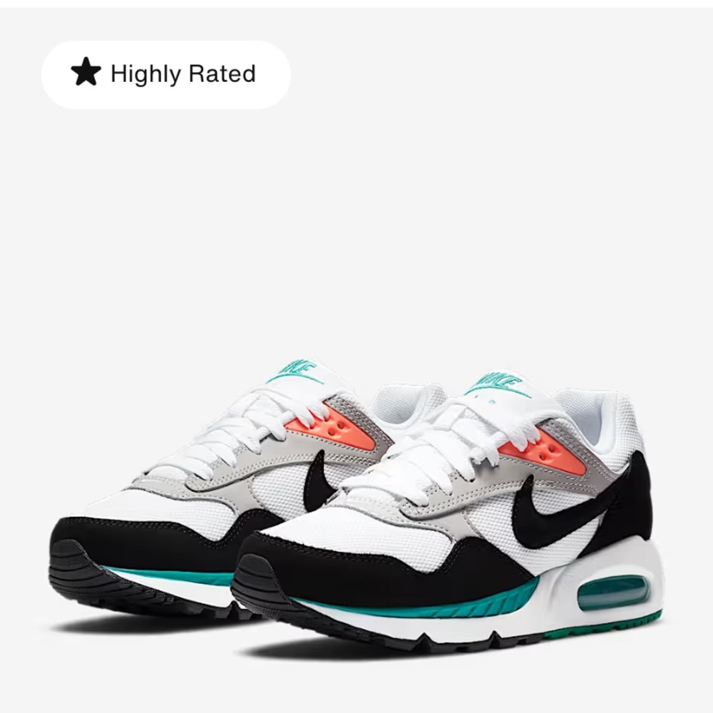 Nike Air Max Correlate Women's Black White Teal Coral size 6